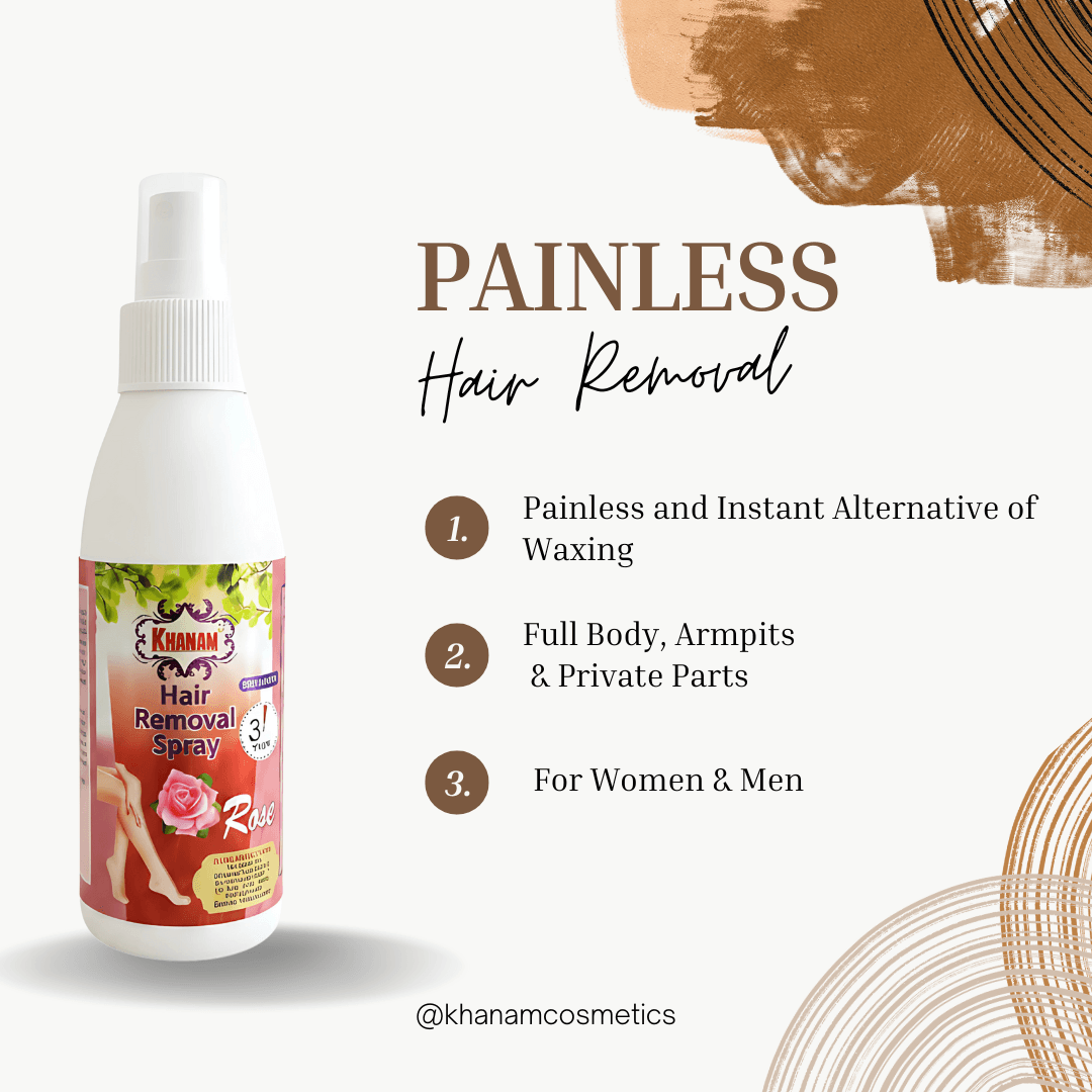 Khanam Hair Removal Spray – Smooth Skin in 3 Minutes - khanam cosmetics